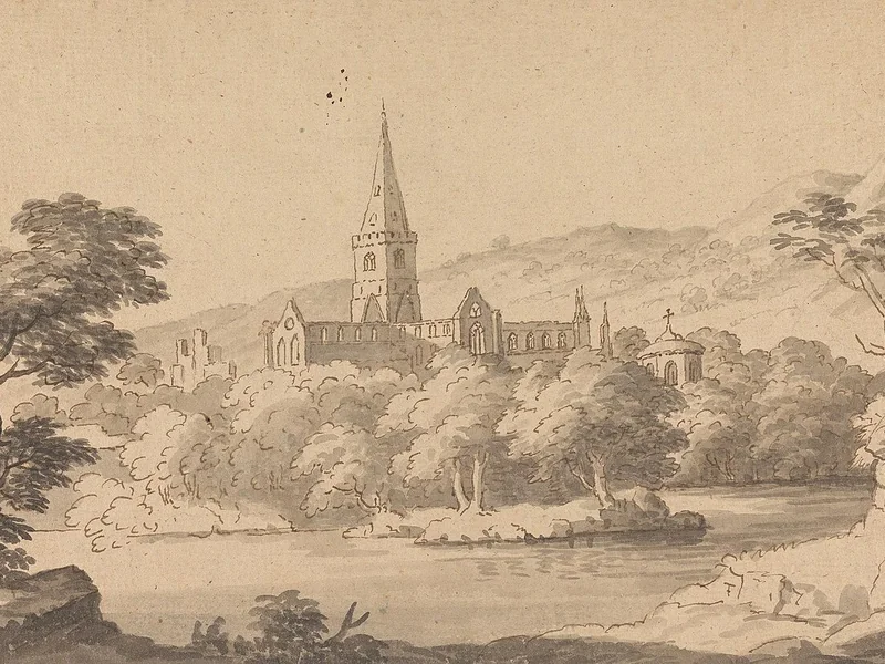 1810-John Bernard Gilpin - Chiesa nel paesaggio